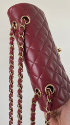 CHL - Small Classic Handbag Dark Red For Women Bags 9.1in/23LO