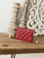 CHL -  Clutch With Chain Red For Women Bags 4.8in/12.3LO