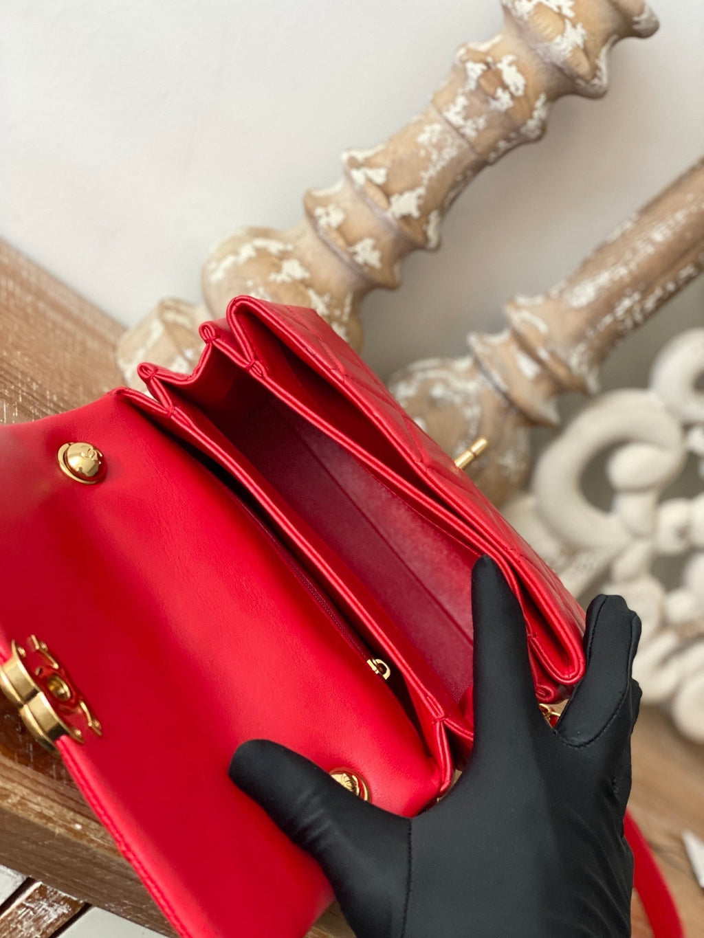 CHL -  Classic Diamond Flap Bag Red For Women Bags 9.1in/23LO