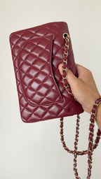 CHL - Small Classic Handbag Dark Red For Women Bags 9.1in/23LO