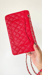 CHL - Small Classic Handbag Red For Women Bags 9.1in/23LO