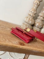 CHL -  Clutch With Chain Red For Women Bags 4.8in/12.3LO