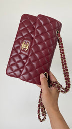 CHL - Small Classic Handbag Dark Red For Women Bags 9.1in/23LO