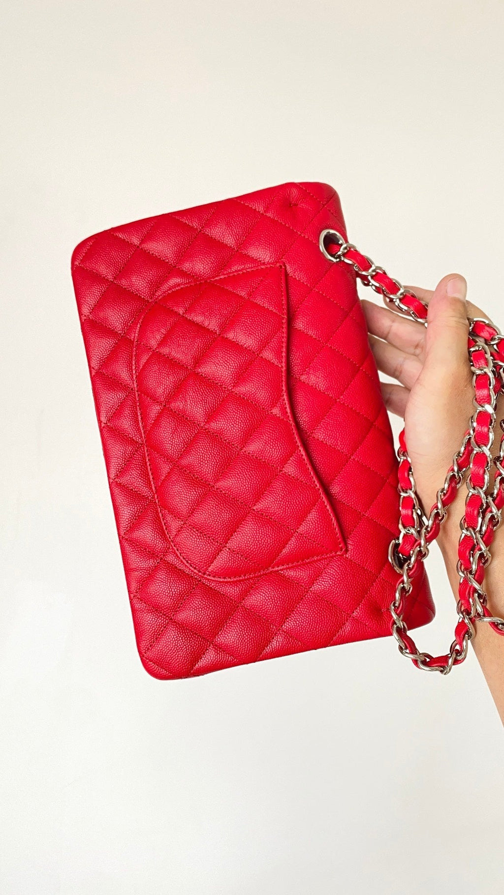 CHL - Small Classic Handbag Red For Women Bags 9.1in/23LO
