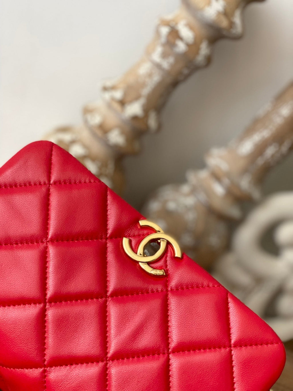 CHL -  Classic Diamond Flap Bag Red For Women Bags 9.1in/23LO