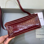 BLN-Ciaga Gossip Small Shoulder Bag Dark Red, For Women,  Bags 9.1in/23LO