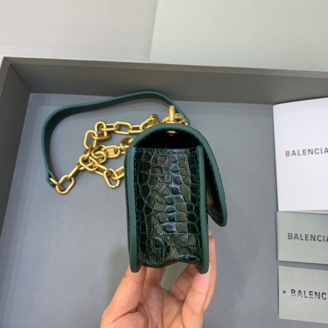 BLN-Ciaga Gossip Small On Chain Shoulder Bag Dark Green, For Women,  Bags 7.4in/19LO