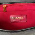 CHL -  Flap Bag Gold Hardware Black For Women Handbags, Shoulder Bags 9.4in/24LO AS3451