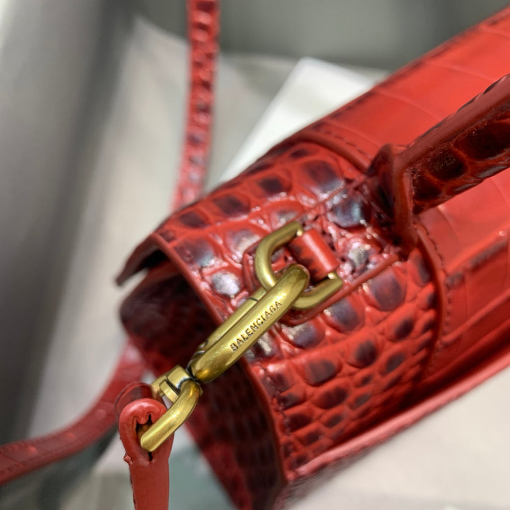 BLN-Ciaga Hourglass Small Handbag In Dark Red, For Women,  Bags 9in/23LO 5935461LRGM6211