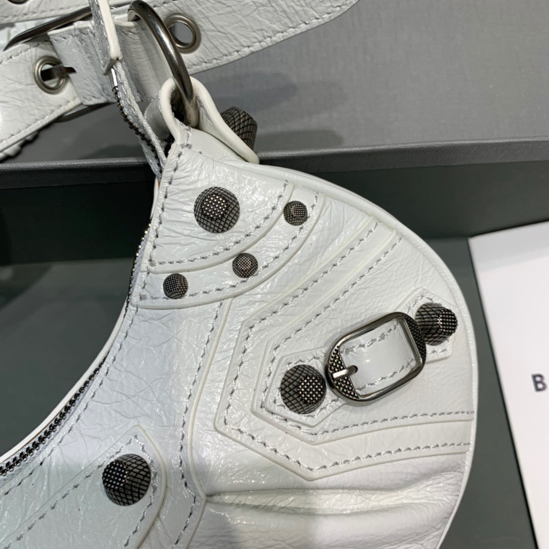 BLN-Ciaga Le Cagole XS Shoulder Bag In Light White, For Women,  Bags 10.2in/26LO 6713091VG9Y9104