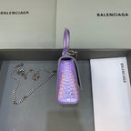 BLN-Ciaga Hourglass Mini Handbag With Chain In Light Violet, For Women,  Bags 4.7in/12LO