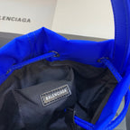 BLN-Ciaga Le Cagole Medium Bucket Bag In Blue, For Women,  Bags 11.8in/30LO