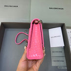 BLN-Ciaga Hourglass Wallet On Chain in Pink, For Women,  Bags 9in/23LO
