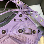 BLN-Ciaga Le Cagole XS Shoulder Bag In Light Purple, For Women,  Bags 10.2in/26LO 67130923EBY5306