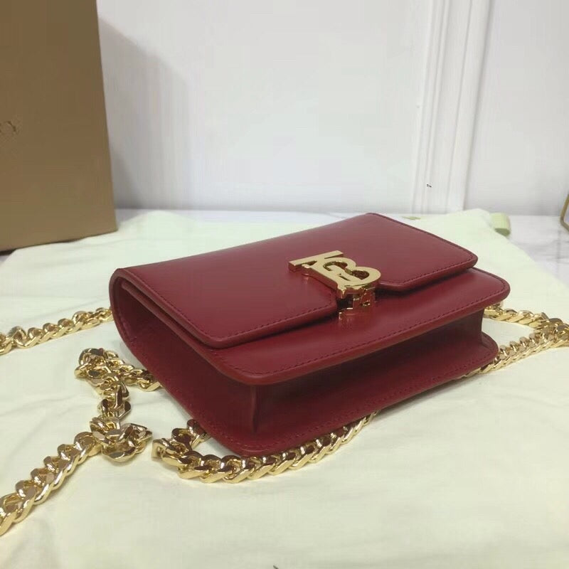 B-Berry - BB  Tb Chain Belt Bag Red For Women, Bags 6.6in/17LO