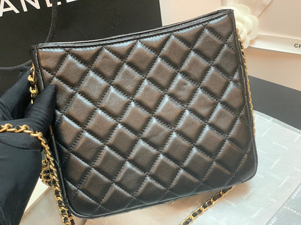 CHL - Hobo Handbag Black Bag For Women 16LO/6in