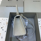 BLN-Ciaga Hourglass XS Handbag In Grey, For Women,  Bags 7.4in/19LO 5928332102G1501