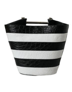 Blnciaga Chic Crocodile Leather Maxi Bucket Women's Bag