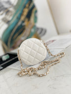 CHL -  Camellia Clutch With Chain White Bag For Women 11LO/4in