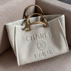 CHL -  Deauville Tote Tweed Bag SuMM - er Collection White For Women 15.7in/40LO