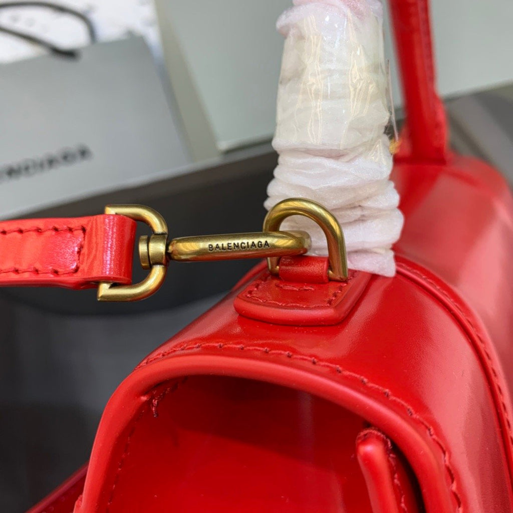 BLN-Ciaga Hourglass Small Handbag In Bright Red, For Women,  Bags 9in/23LO 5935461QJ4M6406