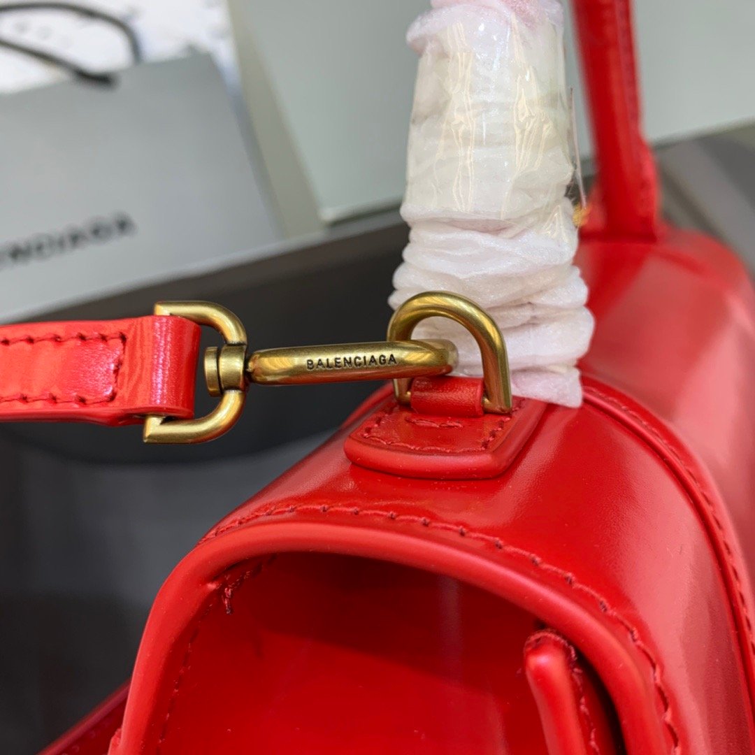 BLN-Ciaga Hourglass Small Handbag In Bright Red, For Women,  Bags 9in/23LO 5935461QJ4M6406