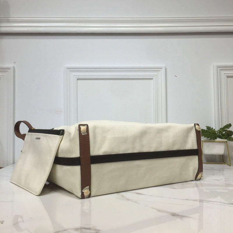 B-Berry - BB  The Large Soft Cotton Canvas Belt Bag Brown For Women, Women’s Bags 16.5in/42LO