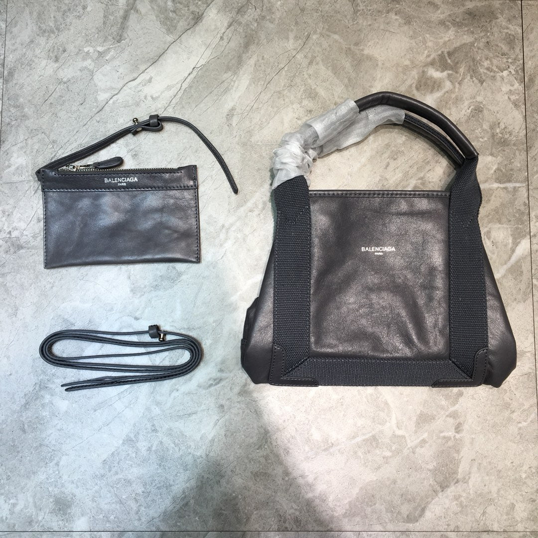 BLN-Ciaga Navy XS Tote Bag In Gray, For Women,  Bags 12.6in/32LO