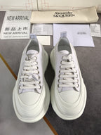 Alex - McQueen Tread Slick Lace Up Cotton White For Men 604257W4MV29000