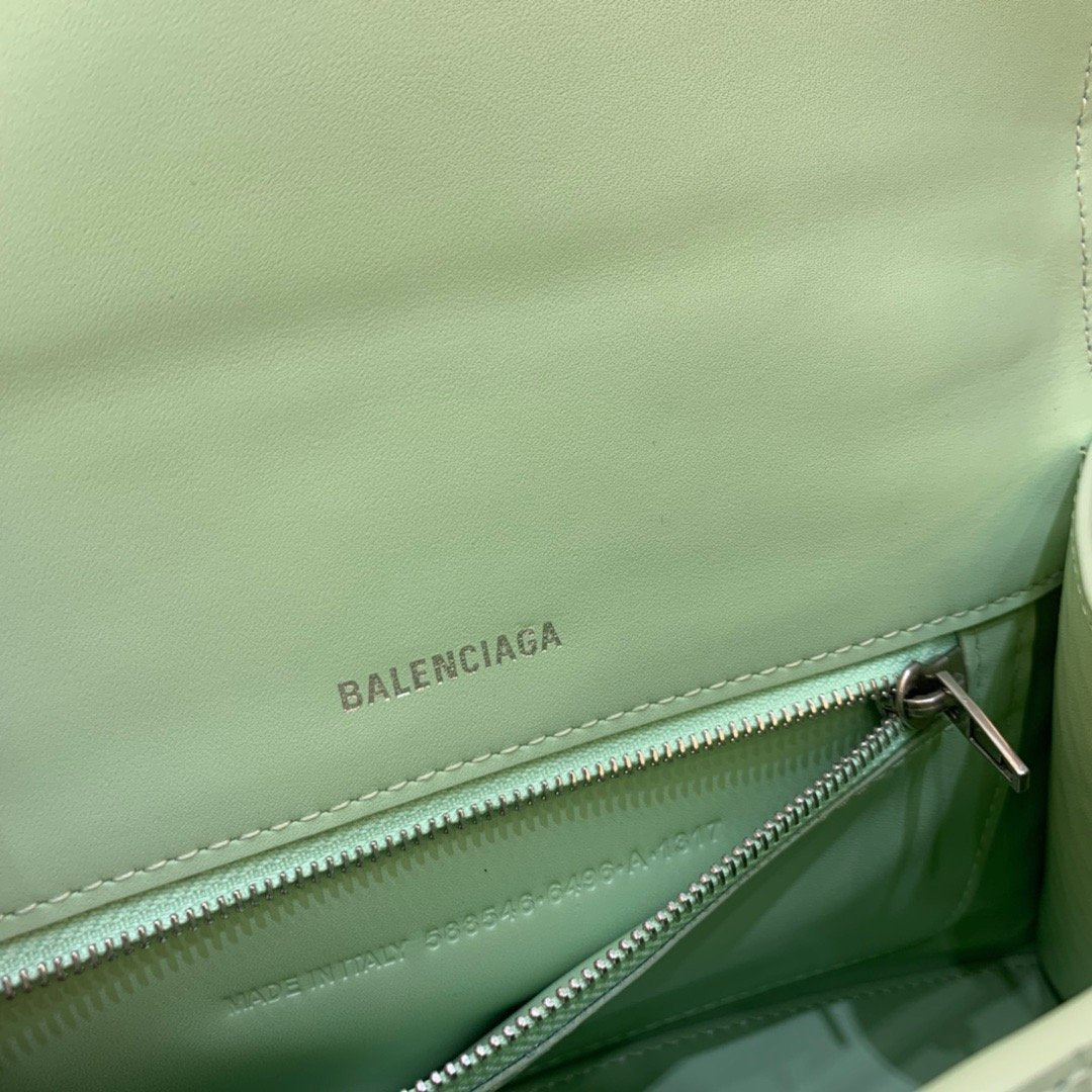 BLN-Ciaga Hourglass Small Handbag In Light Green, For Women,  Bags 9in/23LO