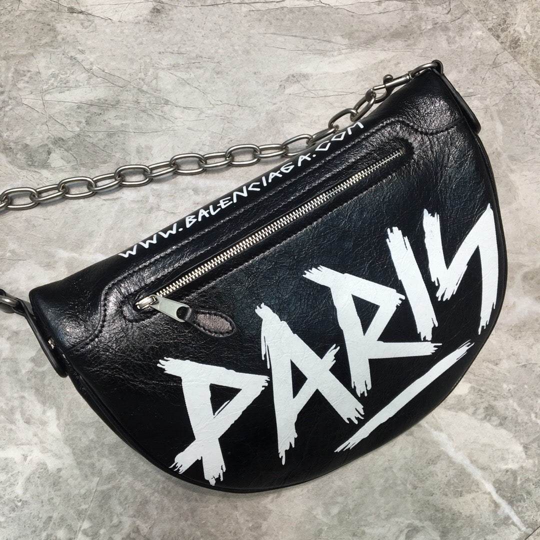 BLN-Ciaga Souvenir XS Belt Bag In Black, For Women,  Bags 9.5in/24LO