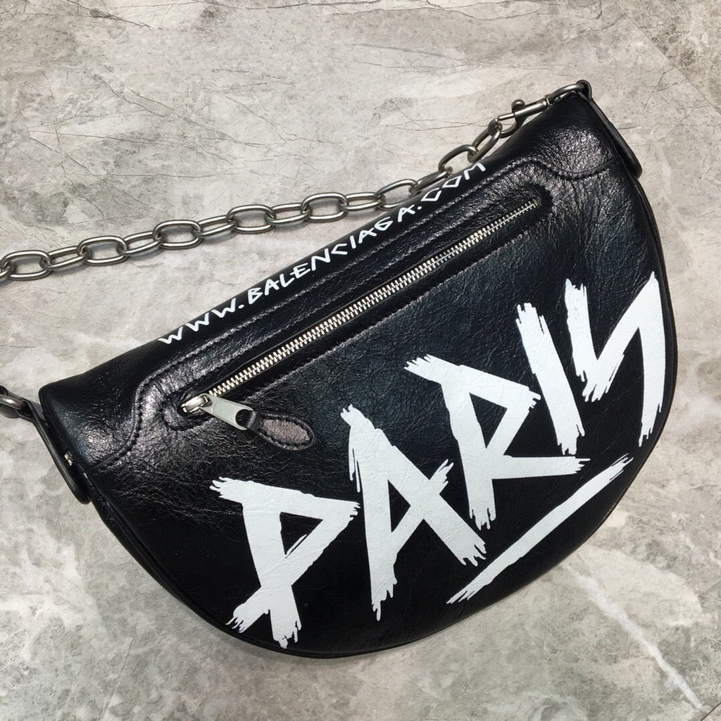 BLN-Ciaga Souvenir XS Belt Bag In Black, For Women,  Bags 9.5in/24LO