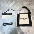 BLN-Ciaga Navy Small Cabas Tote Bag In Black, For Women,  Bags 18.5in/47LO 3399332HH3N9260