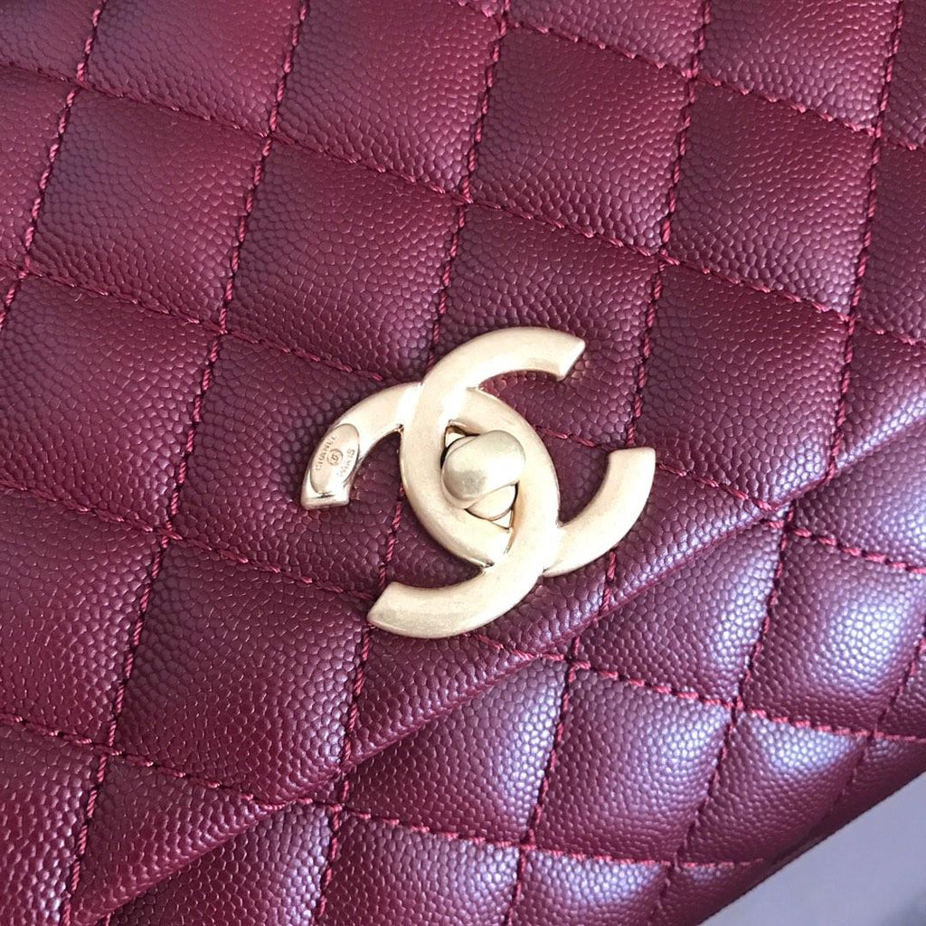 CHL - Handbag With Top Handle Dark Red For Women 11in/28LO
