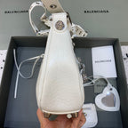 BLN-Ciaga Le Cagole XS Shoulder Bag In White, For Women,  Bags 13in/33LO 700940210BK9104