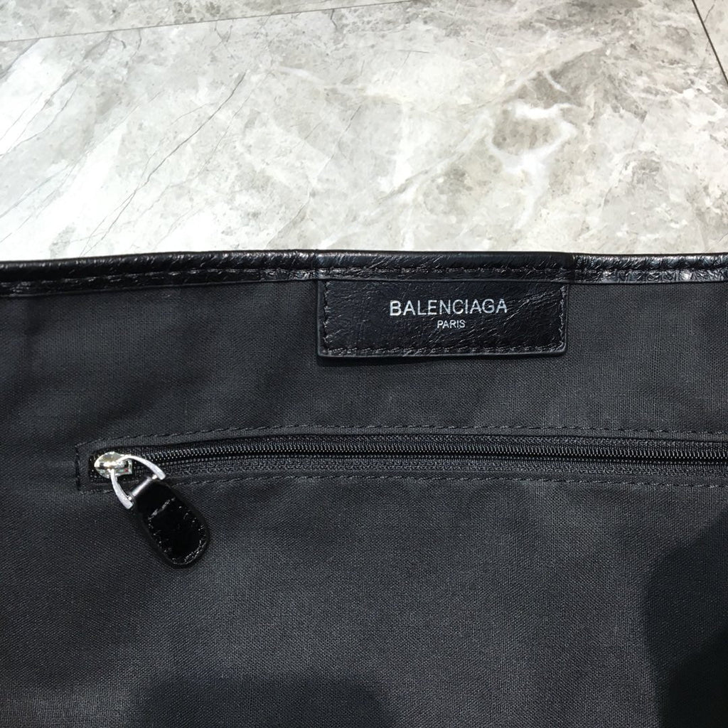 BLN-Ciaga Navy Medium Cabas Tote Bag In Black, For Women,  Bags 14.1in/36LO