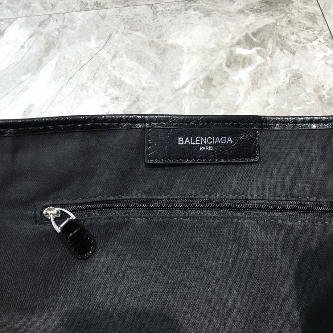 BLN-Ciaga Navy Medium Cabas Tote Bag In Black, For Women,  Bags 14.1in/36LO