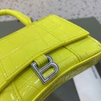 BLN-Ciaga Hourglass Mini Handbag With Chain In Yellow, For Women,  Bags 4.7in/12LO