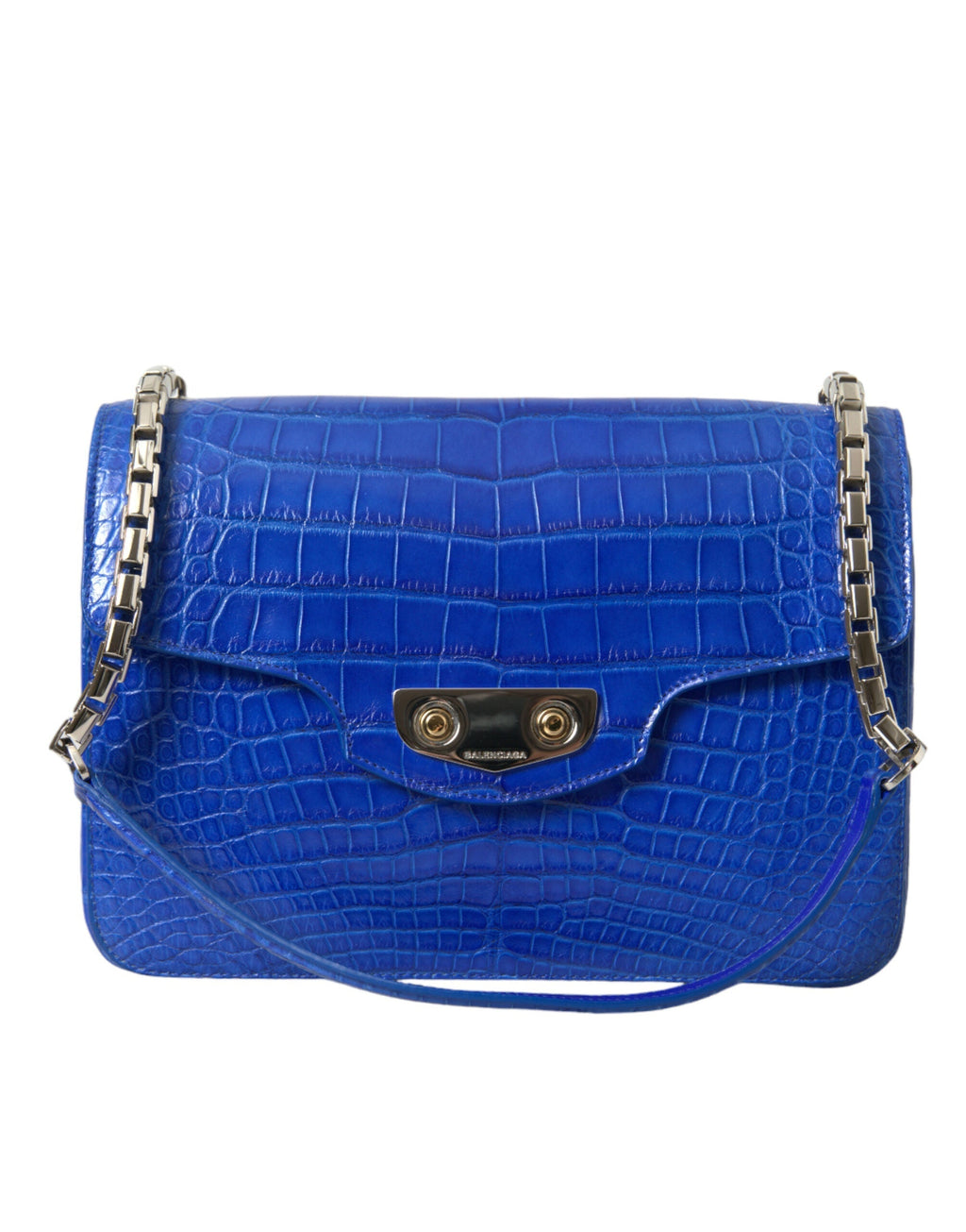Blnciaga Chic Alligator Skin Chain Shoulder Women's Bag