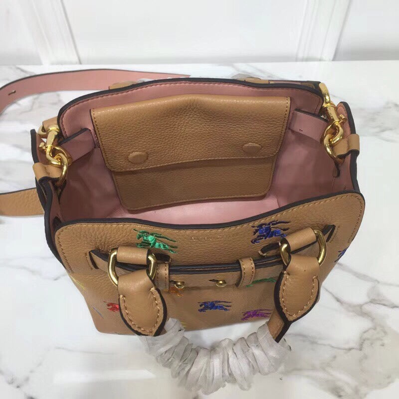 B-Berry - BB  The Small Equestrian Knight Top Handle Belt Bag Brown For Women, Bags 14in/36LO