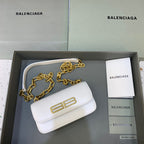 BLN-Ciaga Gossip Small On Chain Shoulder Bag White, For Women,  Bags 7.4in/19LO