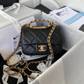 CHL - Small Flap Bag Gold Hardware Black For Women Handbags, Shoulder Bags 7.9in/20LO AS3450