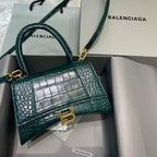 BLN-Ciaga Hourglass Small Handbag In Dark Green, For Women,  Bags 9in/23LO