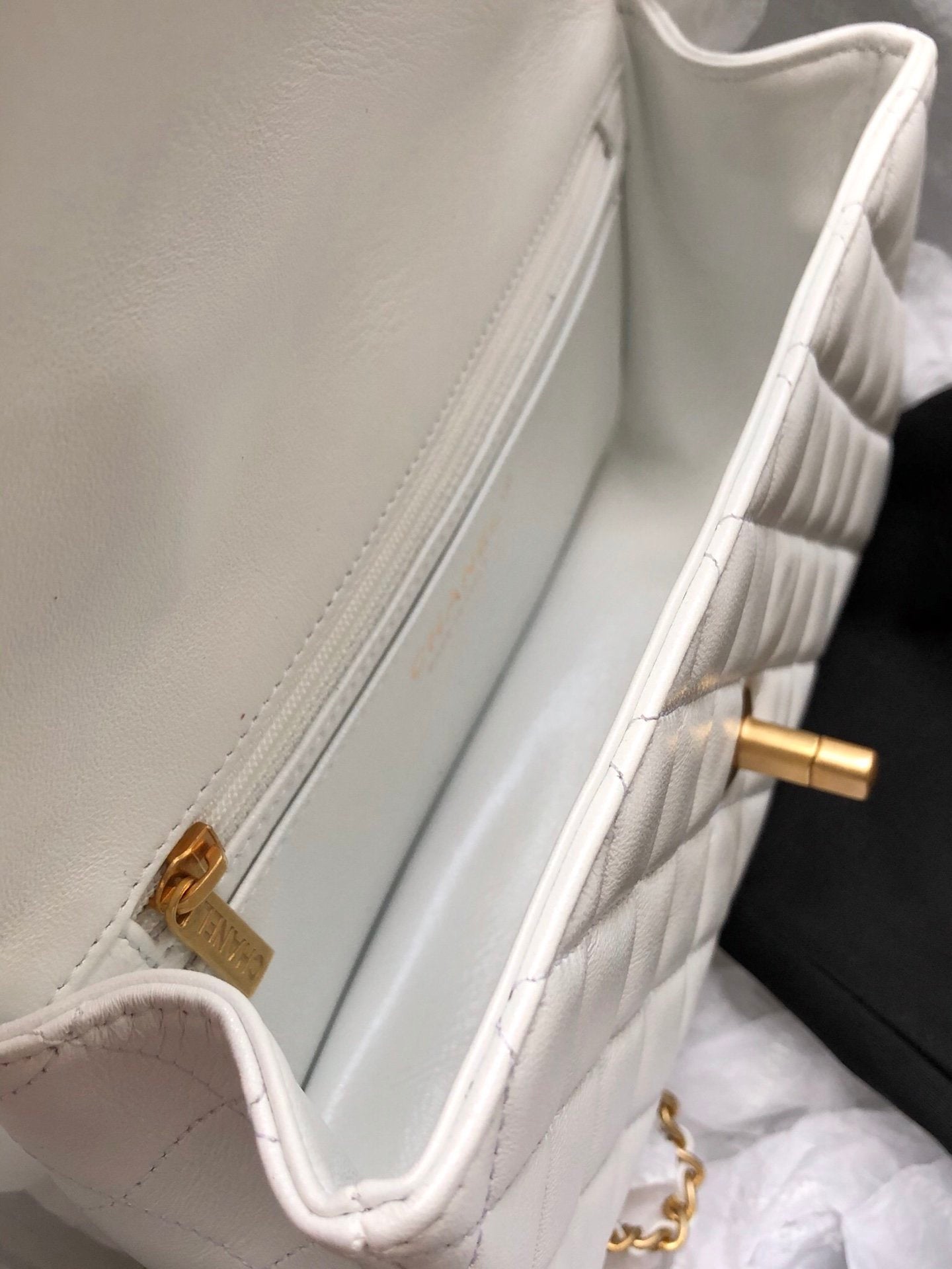CHL - Mini Flap Bag With Top Handle White For Women 7.8in/20LO