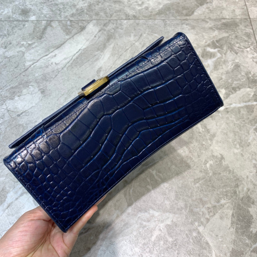BLN-Ciaga Hourglass Small Handbag In Dark Blue, For Women,  Bags 9in/23LO 5935461LRGM4611