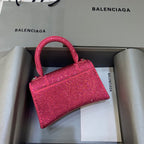 BLN-Ciaga Hourglass XS Handbag In Pink, For Women,  Bags 7.4in/19LO