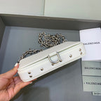BLN-Ciaga Bondage Wallet With Chain White, For Women,  Bags 8in/20LO