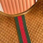 Gucci Giglio Large Tote Bag Dark Brown Suede
