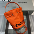 BLN-Ciaga Le Cagole Medium Bucket Bag In Orange, For Women,  Bags 11.8in/30LO