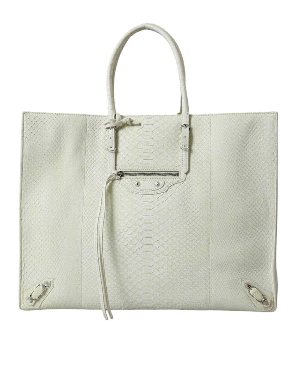 Blnciaga Chic Python Leather Tote in  & Women's yellow